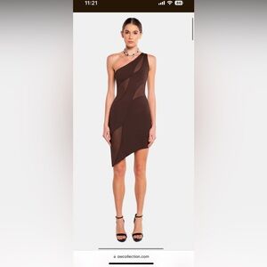NWT Ow dress Brown size small